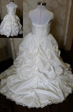 pickup flower girl wedding dresses